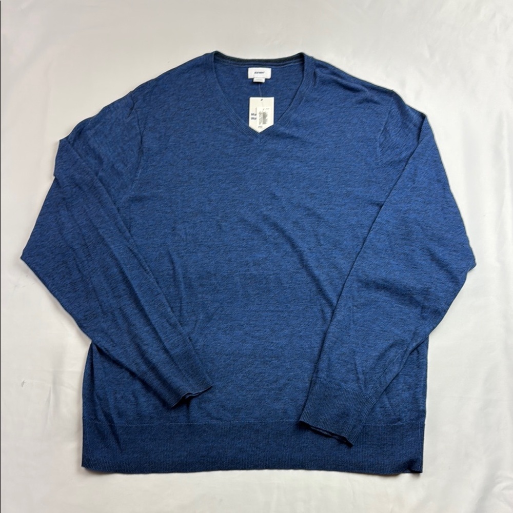 Old Navy Men's V-Neck Sweater - Heather Navy